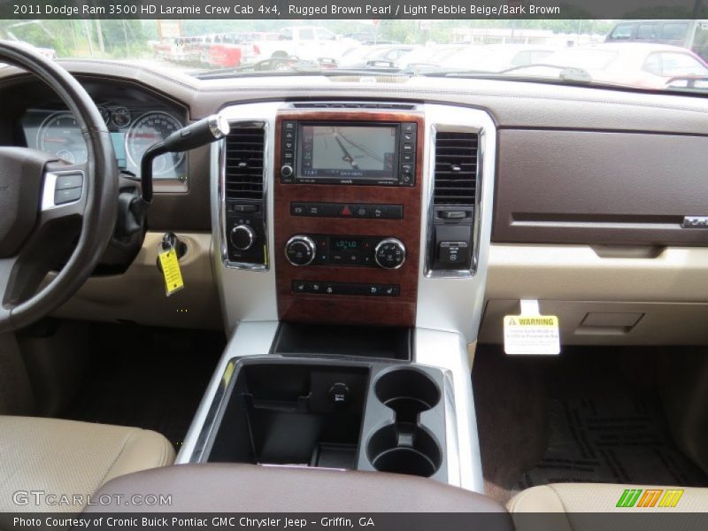 Rugged Brown Pearl / Light Pebble Beige/Bark Brown 2011 Dodge Ram 3500 HD Laramie Crew Cab 4x4