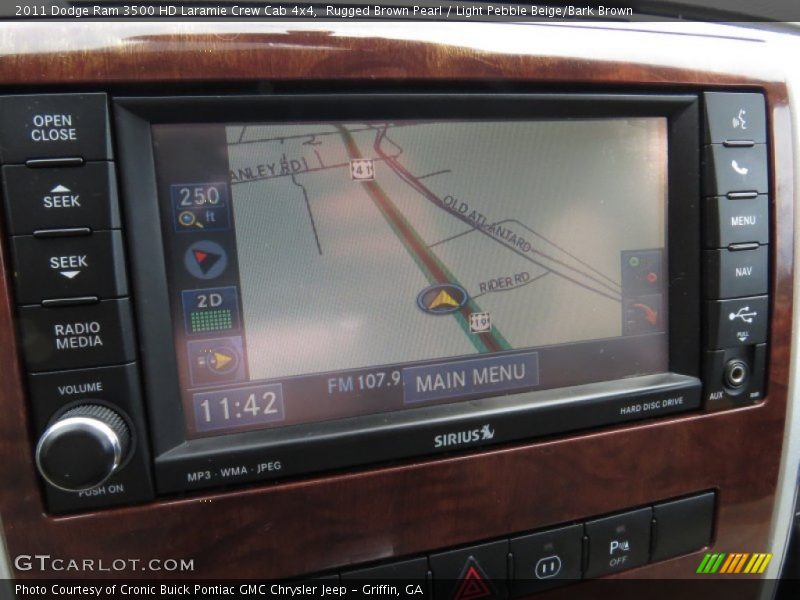 Rugged Brown Pearl / Light Pebble Beige/Bark Brown 2011 Dodge Ram 3500 HD Laramie Crew Cab 4x4
