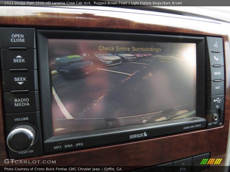 Rugged Brown Pearl / Light Pebble Beige/Bark Brown 2011 Dodge Ram 3500 HD Laramie Crew Cab 4x4