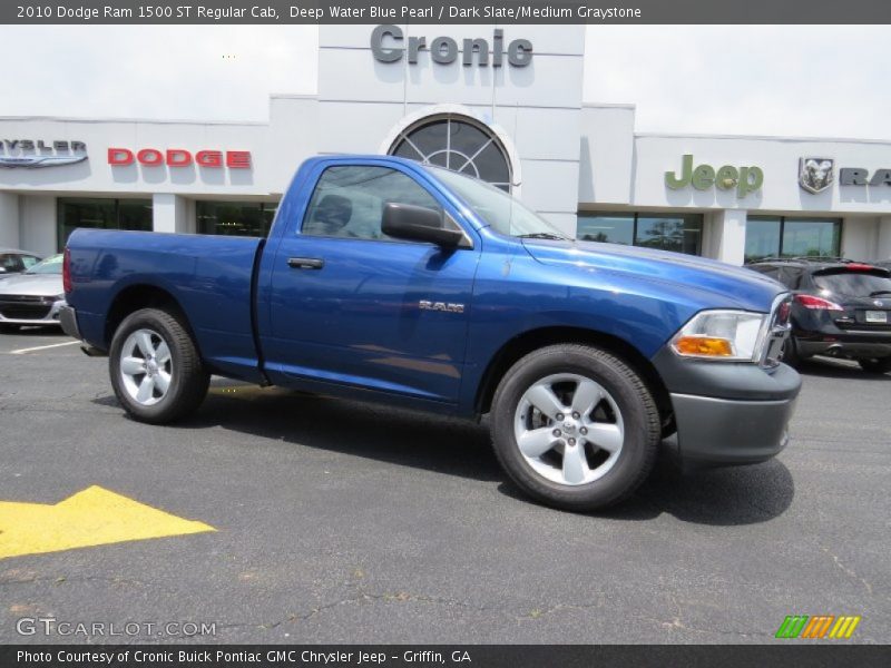 Deep Water Blue Pearl / Dark Slate/Medium Graystone 2010 Dodge Ram 1500 ST Regular Cab