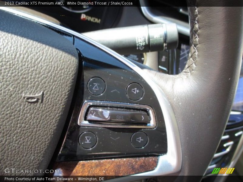 White Diamond Tricoat / Shale/Cocoa 2013 Cadillac XTS Premium AWD