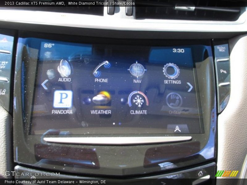 White Diamond Tricoat / Shale/Cocoa 2013 Cadillac XTS Premium AWD