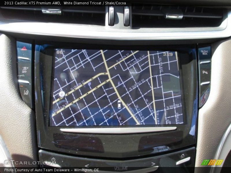 White Diamond Tricoat / Shale/Cocoa 2013 Cadillac XTS Premium AWD