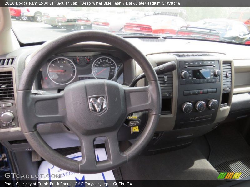 Deep Water Blue Pearl / Dark Slate/Medium Graystone 2010 Dodge Ram 1500 ST Regular Cab