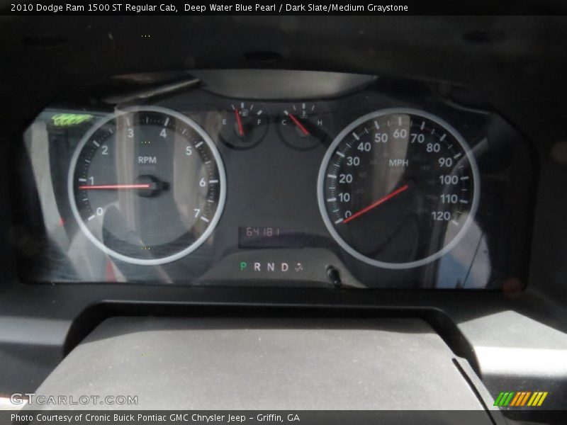 Deep Water Blue Pearl / Dark Slate/Medium Graystone 2010 Dodge Ram 1500 ST Regular Cab