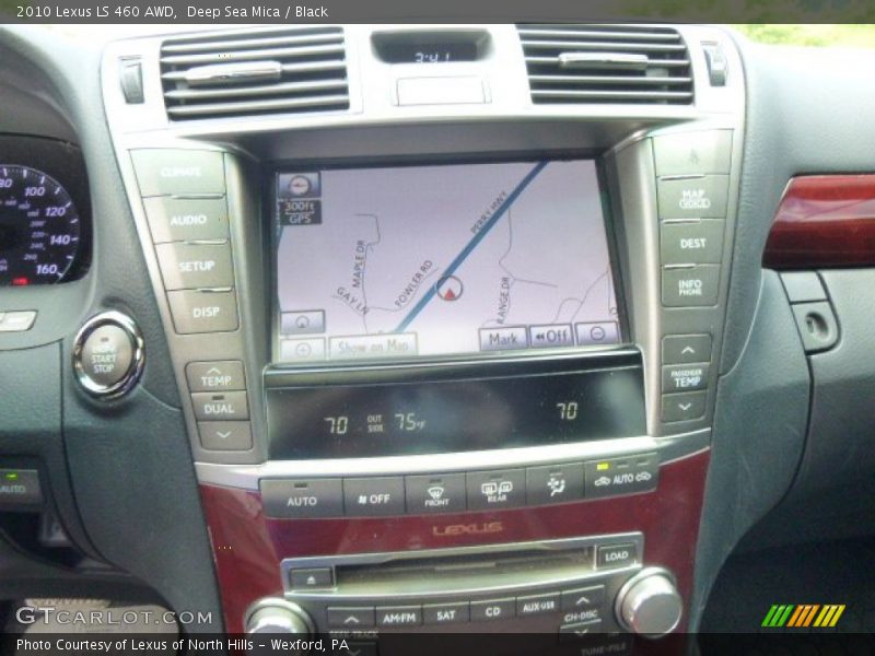 Deep Sea Mica / Black 2010 Lexus LS 460 AWD