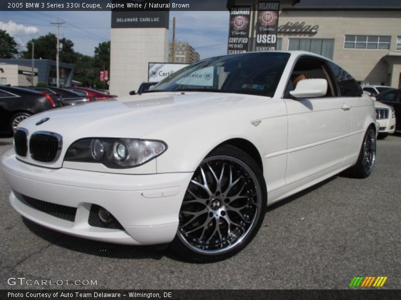 Alpine White / Natural Brown 2005 BMW 3 Series 330i Coupe