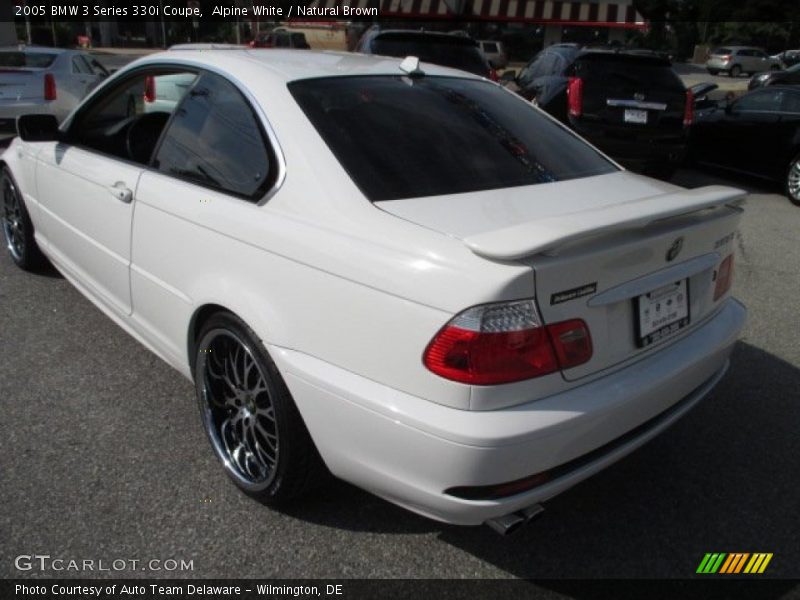 Alpine White / Natural Brown 2005 BMW 3 Series 330i Coupe