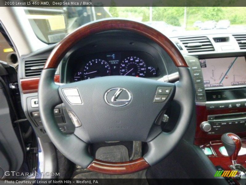 Deep Sea Mica / Black 2010 Lexus LS 460 AWD