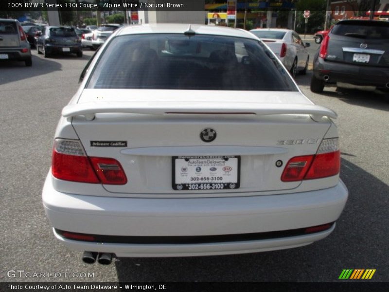 Alpine White / Natural Brown 2005 BMW 3 Series 330i Coupe