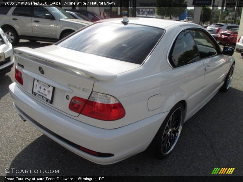 Alpine White / Natural Brown 2005 BMW 3 Series 330i Coupe