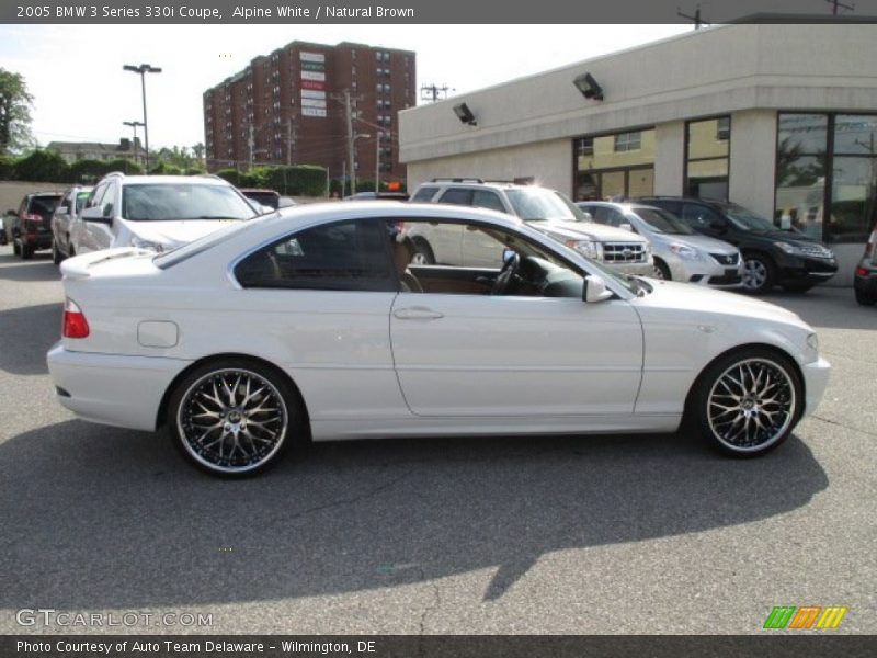 Alpine White / Natural Brown 2005 BMW 3 Series 330i Coupe