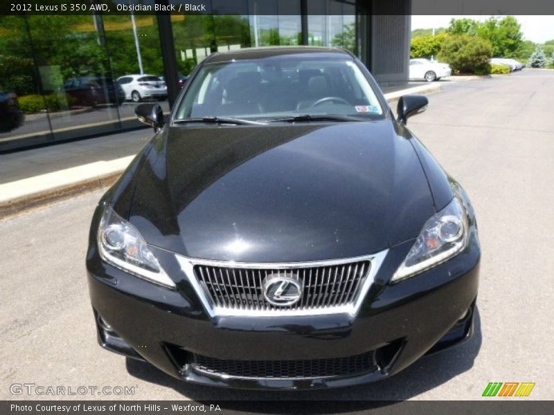 Obsidian Black / Black 2012 Lexus IS 350 AWD
