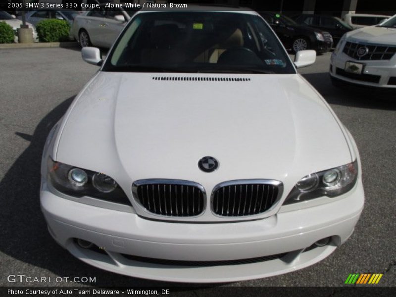 Alpine White / Natural Brown 2005 BMW 3 Series 330i Coupe