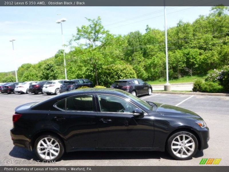 Obsidian Black / Black 2012 Lexus IS 350 AWD