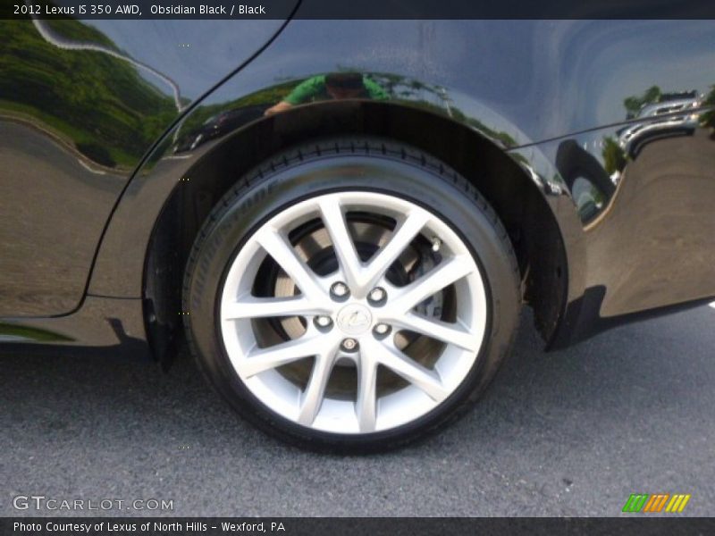 Obsidian Black / Black 2012 Lexus IS 350 AWD