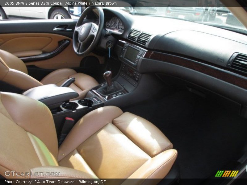 Alpine White / Natural Brown 2005 BMW 3 Series 330i Coupe
