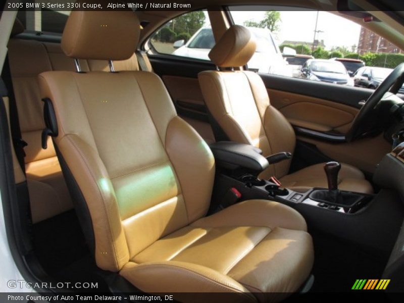 Alpine White / Natural Brown 2005 BMW 3 Series 330i Coupe