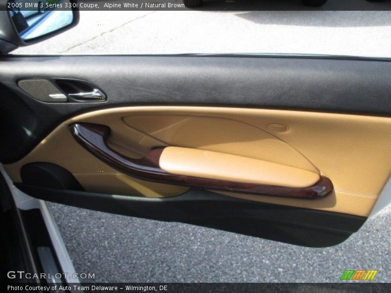 Alpine White / Natural Brown 2005 BMW 3 Series 330i Coupe