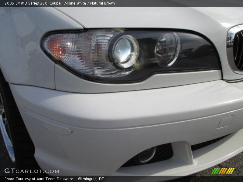 Alpine White / Natural Brown 2005 BMW 3 Series 330i Coupe