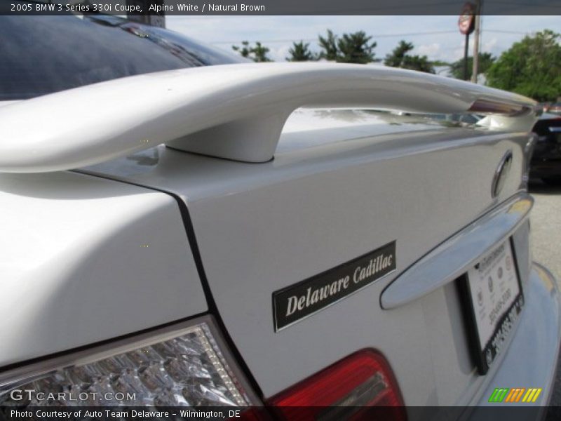 Alpine White / Natural Brown 2005 BMW 3 Series 330i Coupe