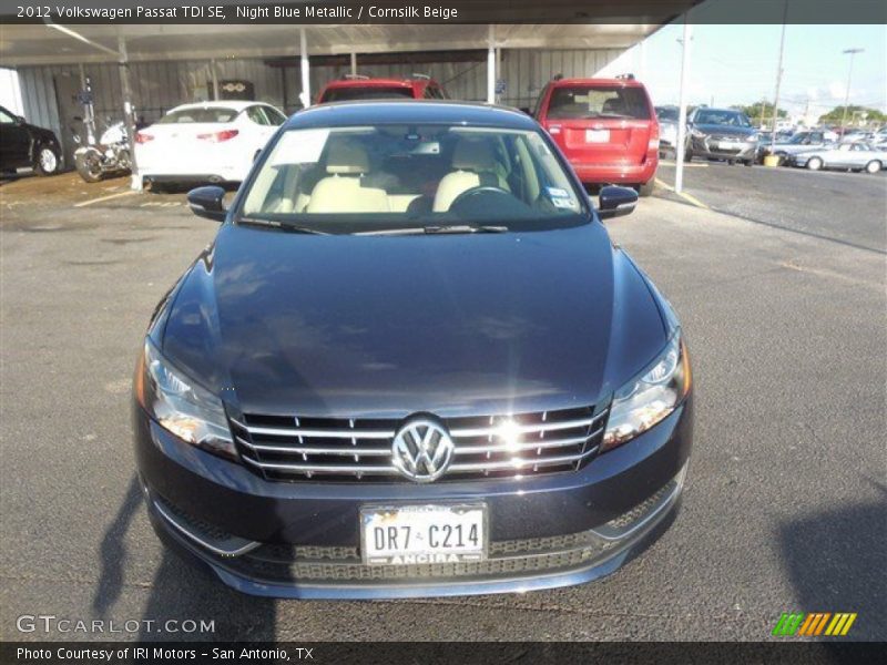 Night Blue Metallic / Cornsilk Beige 2012 Volkswagen Passat TDI SE