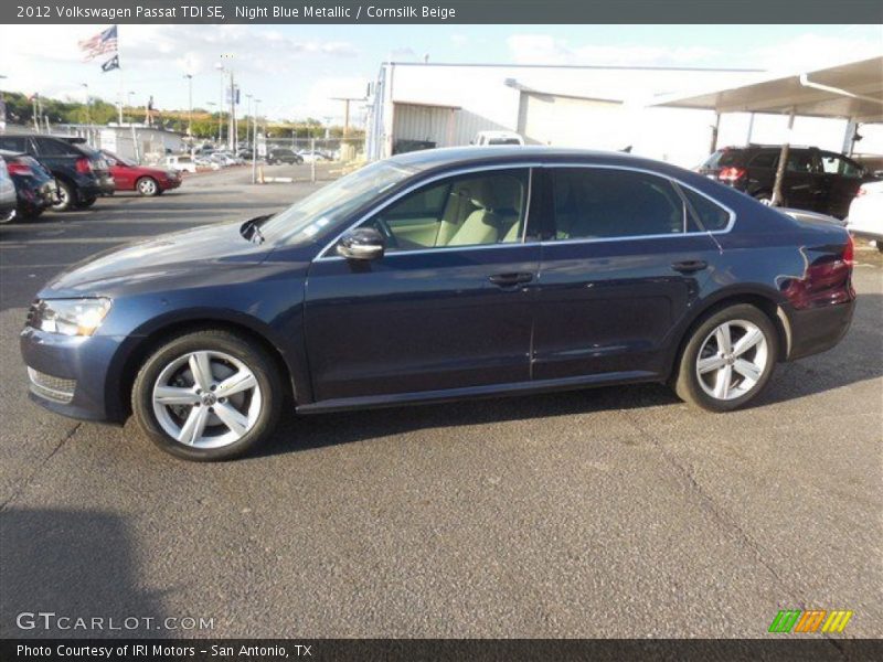 Night Blue Metallic / Cornsilk Beige 2012 Volkswagen Passat TDI SE