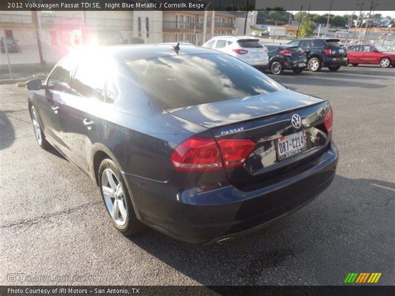 Night Blue Metallic / Cornsilk Beige 2012 Volkswagen Passat TDI SE