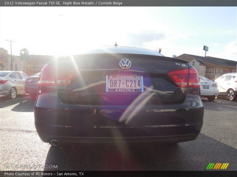 Night Blue Metallic / Cornsilk Beige 2012 Volkswagen Passat TDI SE