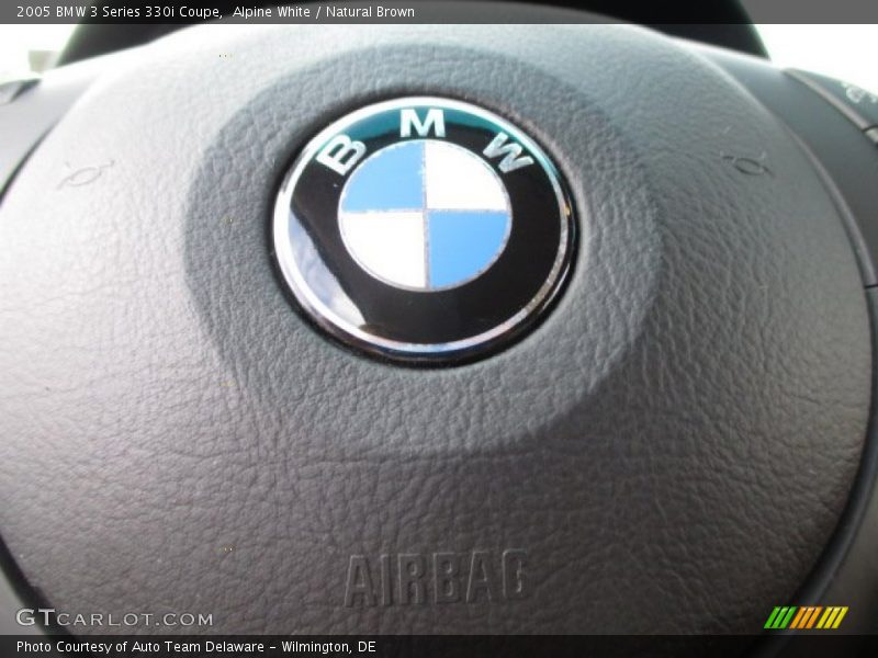 Alpine White / Natural Brown 2005 BMW 3 Series 330i Coupe