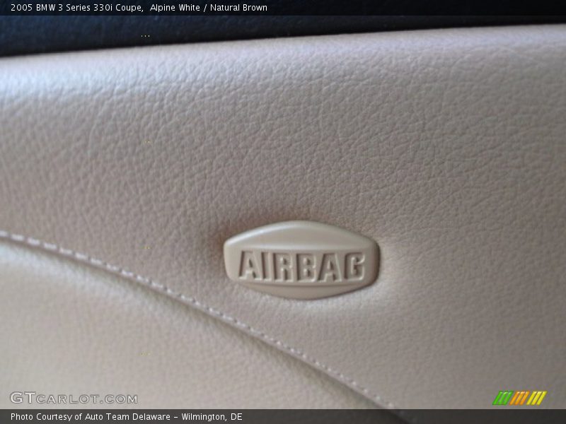 Alpine White / Natural Brown 2005 BMW 3 Series 330i Coupe