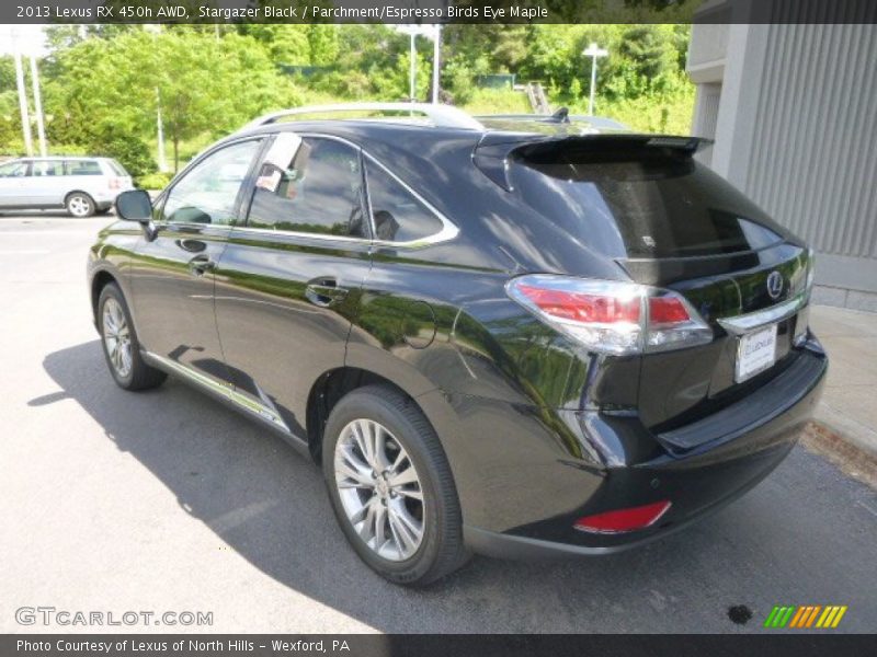 Stargazer Black / Parchment/Espresso Birds Eye Maple 2013 Lexus RX 450h AWD