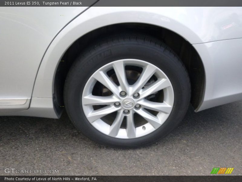 Tungsten Pearl / Black 2011 Lexus ES 350