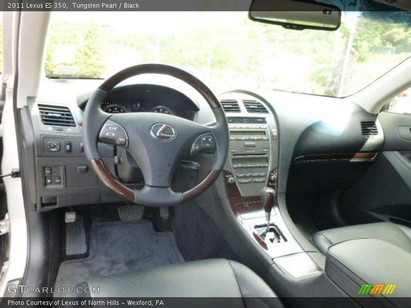 Tungsten Pearl / Black 2011 Lexus ES 350