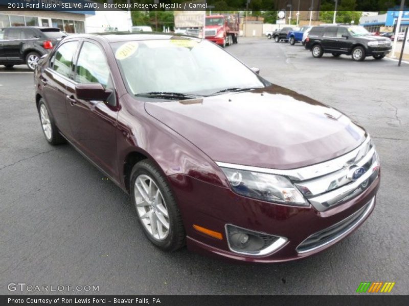 Bordeaux Reserve Metallic / Camel 2011 Ford Fusion SEL V6 AWD