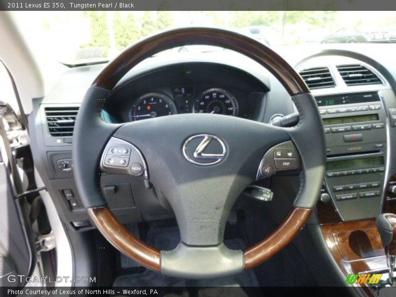 Tungsten Pearl / Black 2011 Lexus ES 350