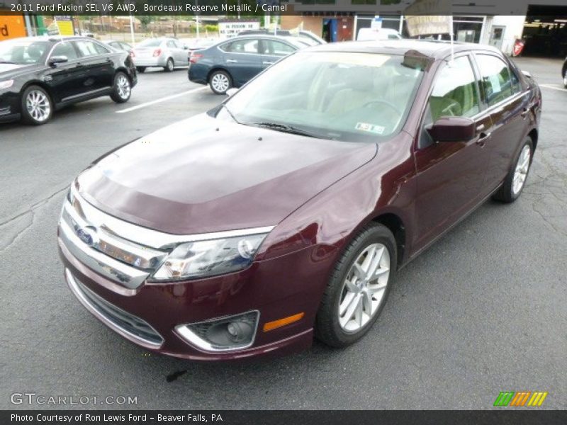 Bordeaux Reserve Metallic / Camel 2011 Ford Fusion SEL V6 AWD