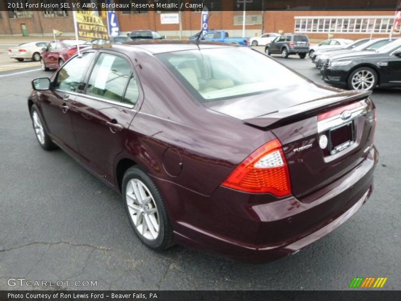 Bordeaux Reserve Metallic / Camel 2011 Ford Fusion SEL V6 AWD