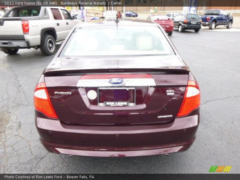 Bordeaux Reserve Metallic / Camel 2011 Ford Fusion SEL V6 AWD