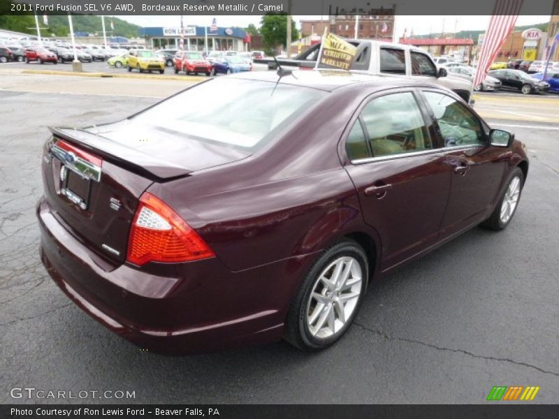 Bordeaux Reserve Metallic / Camel 2011 Ford Fusion SEL V6 AWD