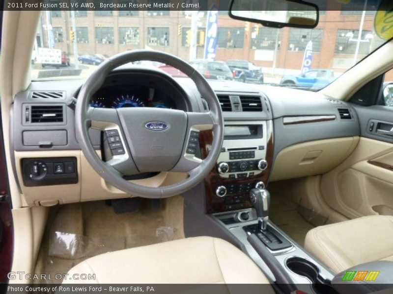 Bordeaux Reserve Metallic / Camel 2011 Ford Fusion SEL V6 AWD