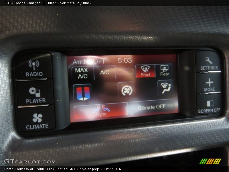 Billet Silver Metallic / Black 2014 Dodge Charger SE