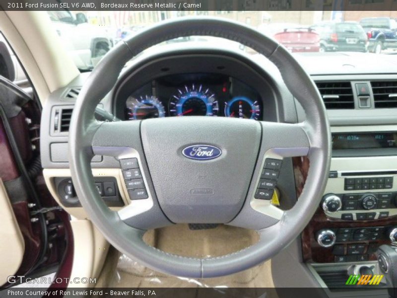 Bordeaux Reserve Metallic / Camel 2011 Ford Fusion SEL V6 AWD