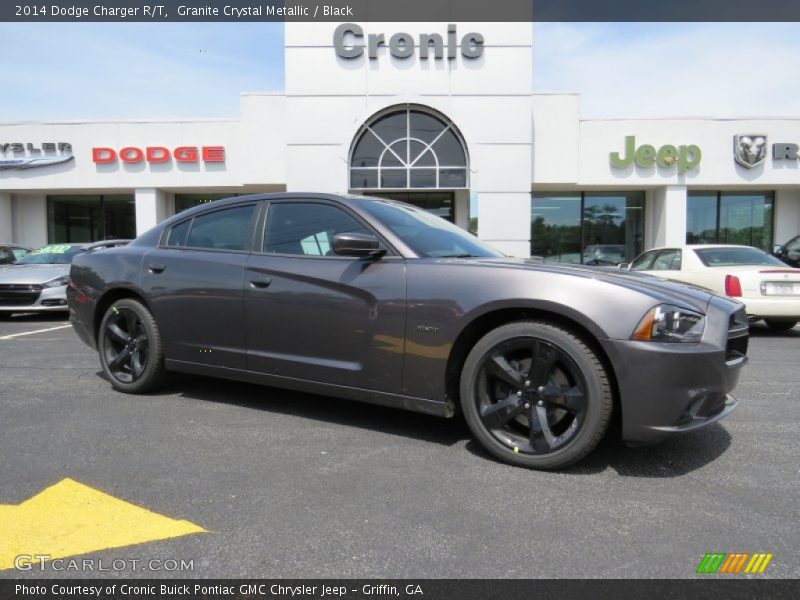 Granite Crystal Metallic / Black 2014 Dodge Charger R/T