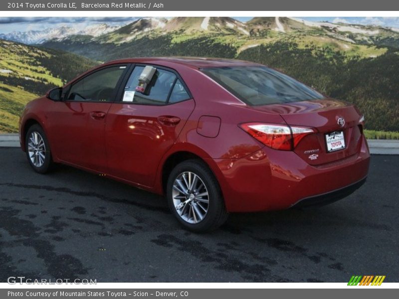 Barcelona Red Metallic / Ash 2014 Toyota Corolla LE