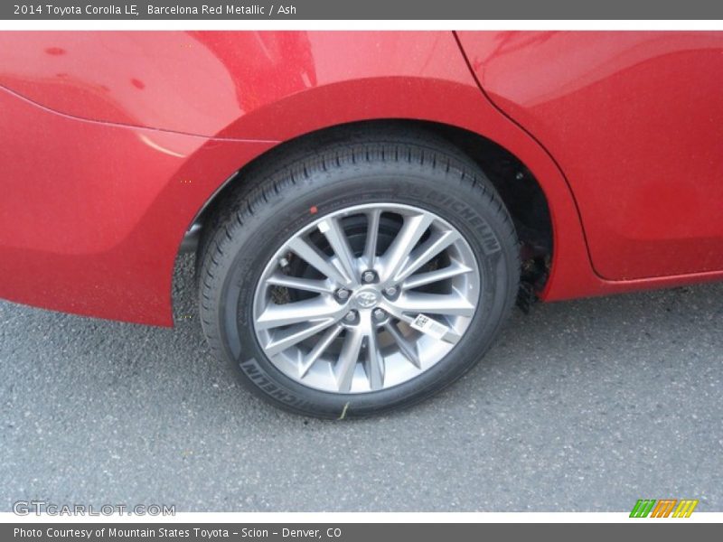 Barcelona Red Metallic / Ash 2014 Toyota Corolla LE