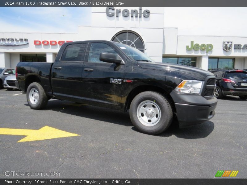 Black / Black/Diesel Gray 2014 Ram 1500 Tradesman Crew Cab