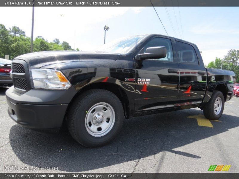 Black / Black/Diesel Gray 2014 Ram 1500 Tradesman Crew Cab