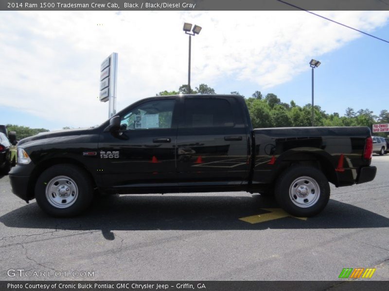 Black / Black/Diesel Gray 2014 Ram 1500 Tradesman Crew Cab