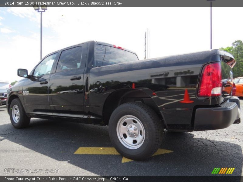 Black / Black/Diesel Gray 2014 Ram 1500 Tradesman Crew Cab